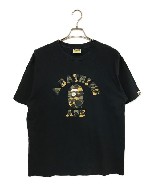 BAPE BY A BATHING APE（ベイプバイアベイシングエイプ）BAPE BY A BATHING APE (ベイプバイアベイシングエイプ) プリントカットソー ブラック サイズ:SIZE　XLの古着・服飾アイテム