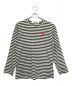 PLAY COMME des GARCONS（プレイ コムデギャルソン）の古着「HEART LOGO STRIPED / ハート ロゴ ストライプ」｜ブラック×ホワイト