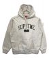 SUPREME（シュプリーム）の古着「Studded Hooded Sweatshirt / スタッディド フーデッド スウェット シャツ」｜ライトグレー