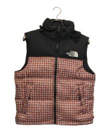 SUPREME×THE NORTH FACE（シュプリーム×ザ ノース フェイス）の古着「Studded Nuptse Vest / スタッディド ヌプシ ベスト」｜ブラック×レッド