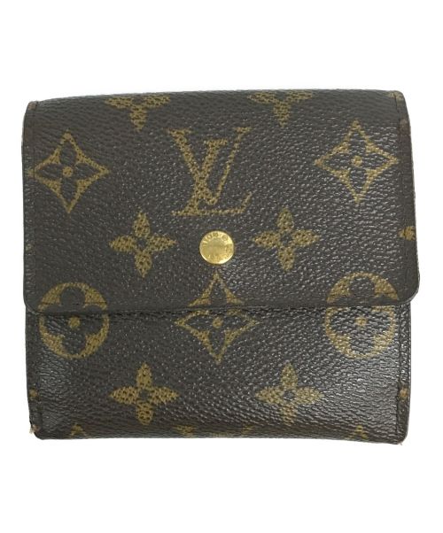 LOUIS VUITTON（ルイ ヴィトン）LOUIS VUITTON (ルイ ヴィトン) モノグラムポルトフォイユ・エリーズ2つ折り財布 ブラウンの古着・服飾アイテム