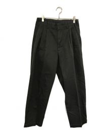 STEVEN ALAN（スティーブンアラン）の古着「STRC DRILL 2PLEATED PANTS-BOLD」｜グレー