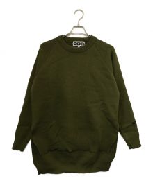 CDG×Lochaven Of Scotland（シーディージー×ロックエーベン オブ スコットランド）の古着「クルーネックニット」｜カーキ