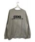 CDG (シーディージー) バックロゴプリントスウェット グレー サイズ:SIZE　M：14000円