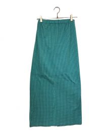 STEVEN ALAN（スティーブンアラン）の古着「GINGHAM CHECK EASY LONG SKIRT」｜ブルー