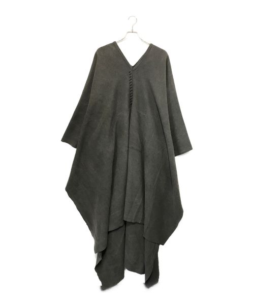 ISSEY MIYAKE（イッセイミヤケ）ISSEY MIYAKE (イッセイミヤケ) ポンチョコート グレー サイズ:　の古着・服飾アイテム