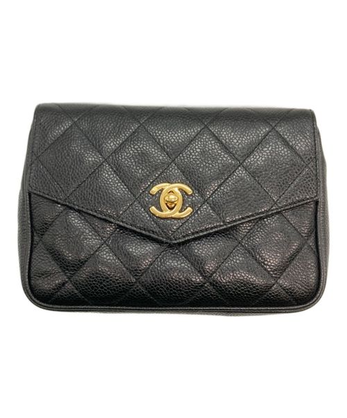 CHANEL（シャネル）CHANEL (シャネル) マトラッセウエストポーチ ブラックの古着・服飾アイテム