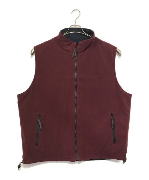 PWA（プア）PWA (プア) WIND-STOP RV VEST ネイビー×ボルドー サイズ:Ⅼの古着・服飾アイテム