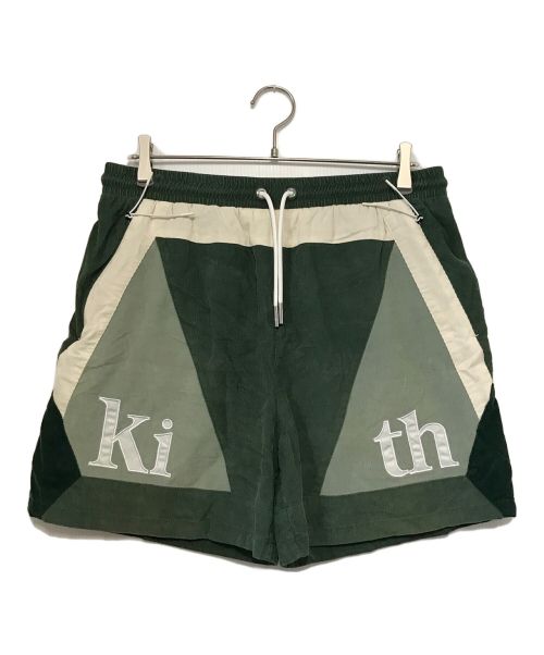 KITH（キス）KITH (キス) Mixed Micro Cord Turbo Shorts / ミックスド マイクロ コード ターボ ショーツ グリーン サイズ:表記無しの古着・服飾アイテム