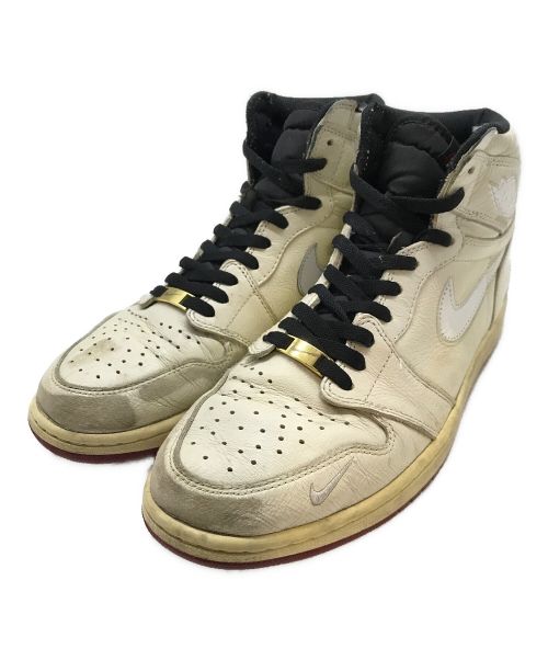 NIKE（ナイキ）NIKE NIGEL SYLVESTER Nigel Sylvester×Air Jordan 1 Retro High OG(ナイジェル・シルベスター×エア ジョーダン ワン レトロ ハイ オリジナル) ホワイト サイズ:29cmの古着・服飾アイテム