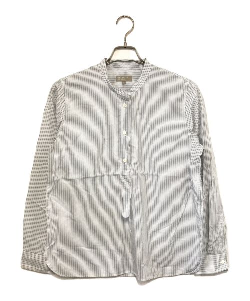 MARGARET HOWELL（マーガレットハウエル）MARGARET HOWELL (マーガレットハウエル) BLUE STRIPE COTTON SHIRT ブルー サイズ:２の古着・服飾アイテム