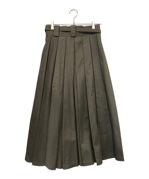 foufou（フーフー）foufou (フーフー) super tuck long skirt グレー サイズ:０の古着・服飾アイテム