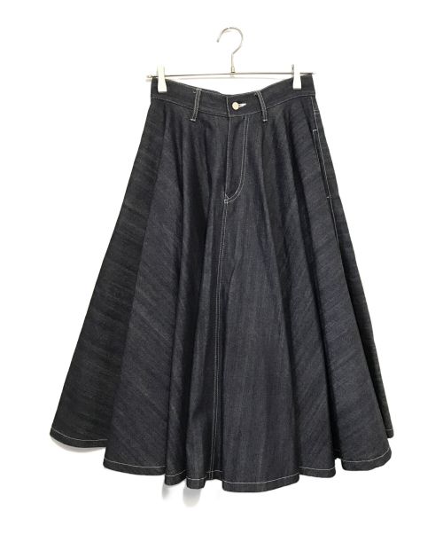 foufou（フーフー）foufou (フーフー) super flare denim skirt インディゴ サイズ:０の古着・服飾アイテム