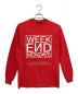 UNDERCOVER（アンダーカバー）の古着「WEEKEND MONDAYS L/S TEE」｜レッド