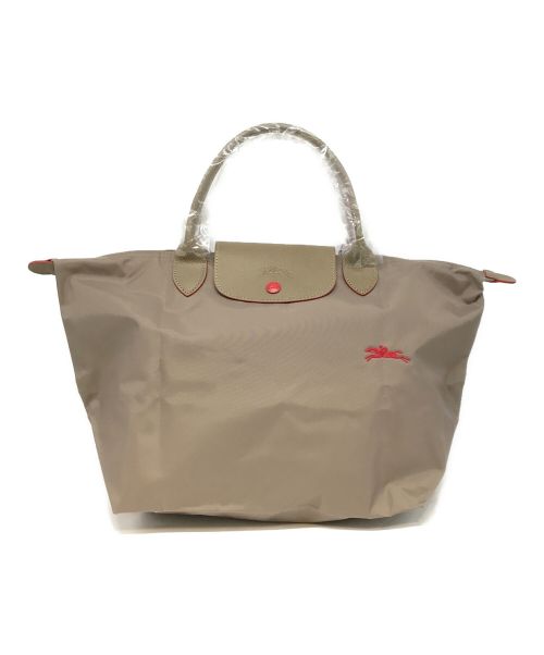 LONGCHAMP（ロンシャン）LONGCHAMP (ロンシャン) ナイロントートバッグ ベージュの古着・服飾アイテム