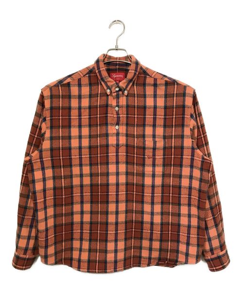 SUPREME（シュプリーム）SUPREME (シュプリーム) Pullover Plaid Flannel Shirt ピンク サイズ:Ｍの古着・服飾アイテム