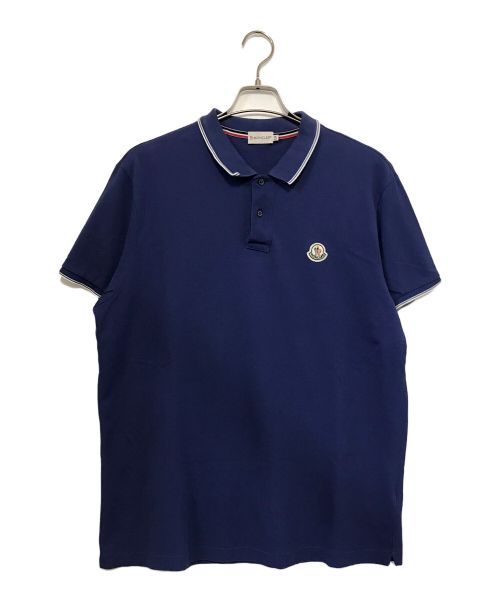 MONCLER（モンクレール）MONCLER (モンクレール) MAGLIA POLO MANICA CORTA / マグリア ポロ マニカ コルタ ポロシャツ ブルー サイズ:XXLの古着・服飾アイテム