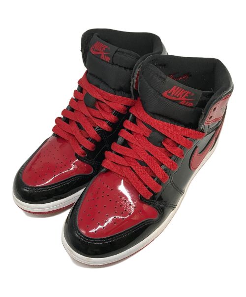 NIKE（ナイキ）NIKE (ナイキ) AIR JORDAN 1 RETRO HIGH OG GS / エア ジョーダン 1 レトロ ハイ OG GS レッド×ブラック サイズ:23㎝の古着・服飾アイテム