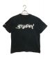 stussy（ステューシー）の古着「プリントTシャツ」｜ブラック