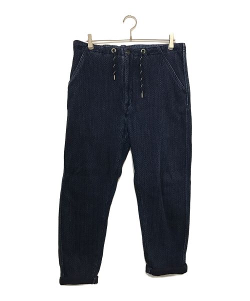 LEVI'S MADE&CRAFTED（リーバイスメイドクラフテッド）LEVI'S MADE&CRAFTED (リーバイスメイドクラフテッド) ヘリンボーンドロップアウトパンツ インディゴ サイズ:81cm(W32)の古着・服飾アイテム