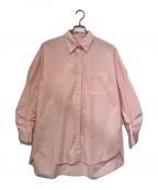 NOLLEY'S sophiノーリーズソフィー）の古着「袖タックボリュームオーバーシャツ」｜ピンク