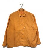 KEBOZケボズ）の古着「OPEN COLLAR SHIRT」｜オレンジ