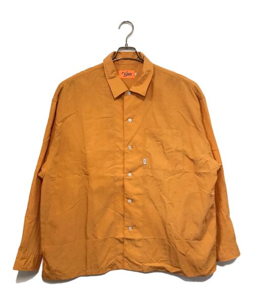 KEBOZ（ケボズ）KEBOZ (ケボズ) OPEN COLLAR SHIRT オレンジ サイズ:Lの古着・服飾アイテム