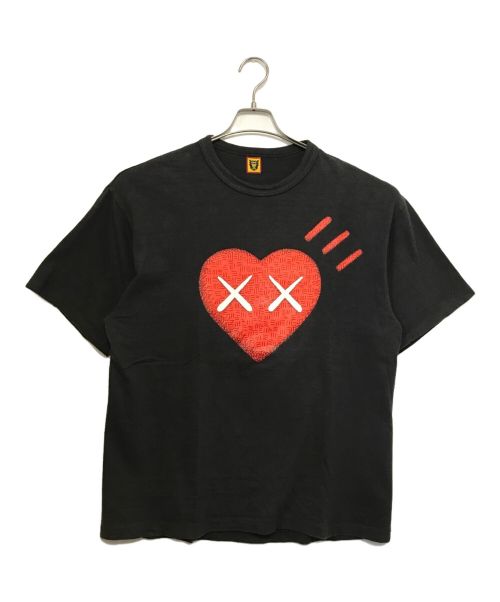 HUMAN MADE（ヒューマンメイド）HUMAN MADE (ヒューマンメイド) KAWS (カウズ) プリントTシャツ ブラック サイズ:Freeの古着・服飾アイテム