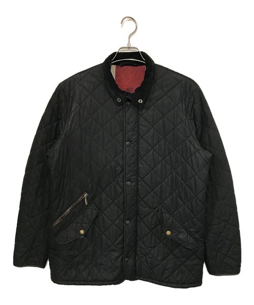 Barbour（バブアー）Barbour (バブアー) ロングパウエルキルティングジャケット ブラック サイズ:Ｍの古着・服飾アイテム