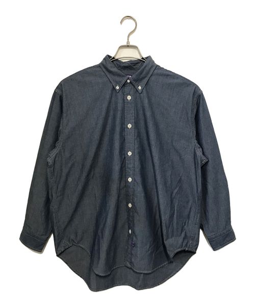 THE NORTHFACE PURPLELABEL（ザ・ノースフェイス パープルレーベル）THE NORTHFACE PURPLELABEL (ザ・ノースフェイス パープルレーベル) Button Down Chambray Field Shirt ネイビー サイズ:Mの古着・服飾アイテム