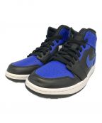 NIKEナイキ）の古着「AIR JORDAN1 MID HYPER ROYAL/エア ジョーダン ワン ミッド ハイパー ロイヤル」｜ブルー×ブラック