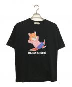 maison kitsuneメゾンキツネ）の古着「コットンTシャツ」｜ブラック