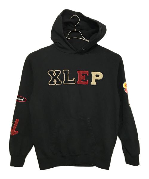 X-LARGE（エクストララージ）X-LARGE (エクストララージ) XLEP PULLOVER HOODED SWEAT ブラック サイズ:Mの古着・服飾アイテム