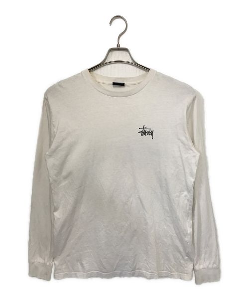 stussy（ステューシー）stussy (ステューシー) ロングスリーブカットソー ホワイト サイズ:Ｍの古着・服飾アイテム