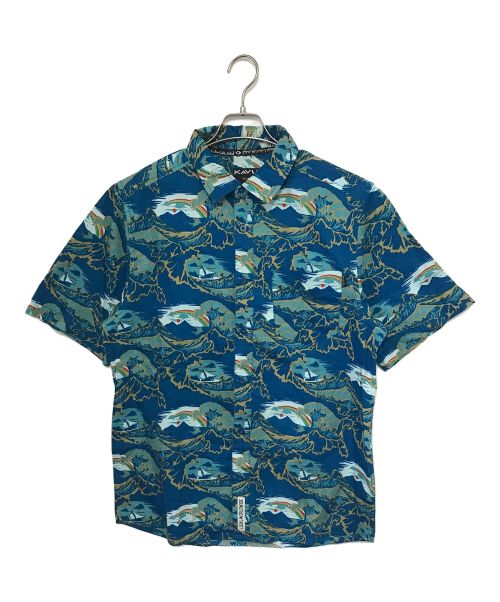 KAVU（カブー）KAVU (カブー) アロハシャツ ブルー サイズ:Mの古着・服飾アイテム