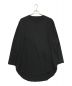 GROUND Y（グラウンドワイ）の古着「30/- COTTON JERSEY JUMBO ROUNDED HEM LONG SLEEVE T-SHIRT」｜ブラック