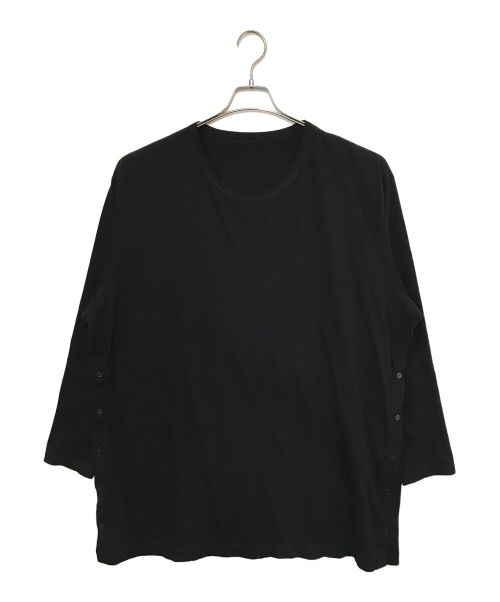 GROUND Y（グラウンドワイ）GROUND Y (グラウンドワイ) COTTON JERSEY JUMBO LONG SLEEVE T-SHIRT ブラック サイズ:3の古着・服飾アイテム