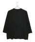 GROUND Y (グラウンドワイ) COTTON JERSEY JUMBO LONG SLEEVE T-SHIRT ブラック サイズ:3：9000円