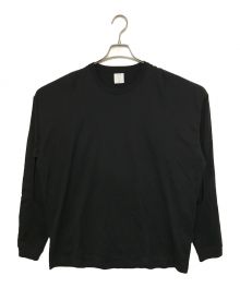 MISTERGENTLEMAN（ミスタージェントルマン）の古着「CUT OUT SLEEVE L/S TEE」｜ブラック