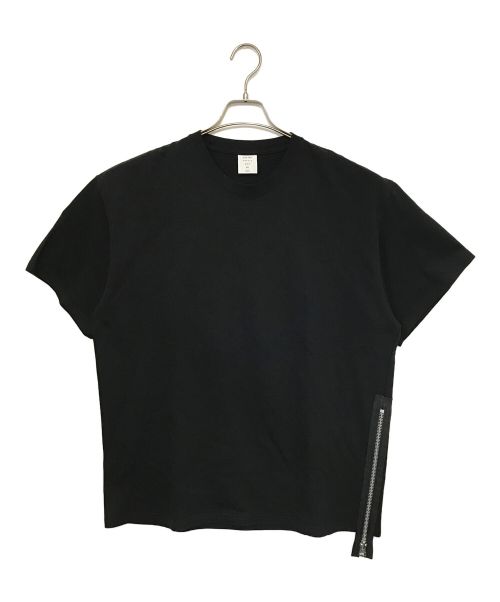 MISTER GENTLE MAN（ミスタージェントルマン）MISTER GENTLE MAN (ミスタージェントルマン) SIDE ZIP BIG TEE ブラック サイズ:XLの古着・服飾アイテム