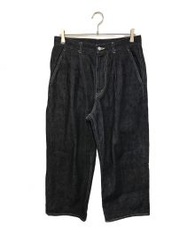 Graphpaper（グラフペーパー）の古着「Selvage Denim Two Tuck Pants」｜インディゴ