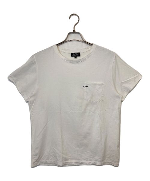 A.P.C.（アーペーセー）A.P.C. (アーペーセー) HOMME S/S POCKET TEE ホワイト サイズ:Ⅼの古着・服飾アイテム