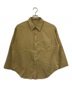 MACPHEEマカフィー）の古着「ソフトコットンサテン オーバーサイズシャツ」｜ブラウン