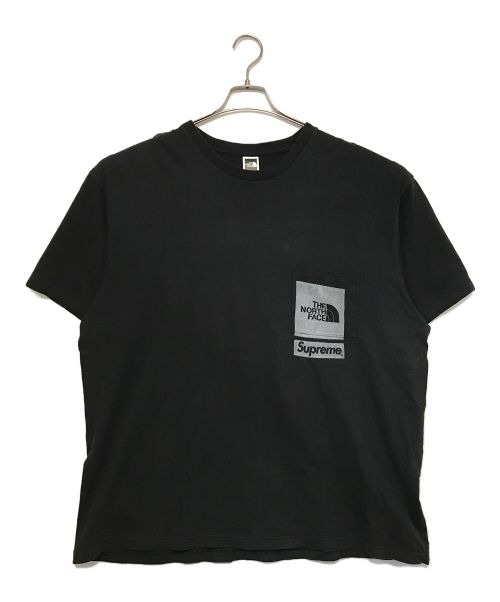 SUPREME（シュプリーム）SUPREME (シュプリーム) THE NORTH FACE (ザ ノース フェイス) Printed Pocket Tee / プリント ポケット ティー ブラック サイズ:XLの古着・服飾アイテム