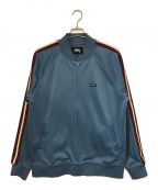 stussyステューシー）の古着「POLY TRACK JACKET」｜ブルー