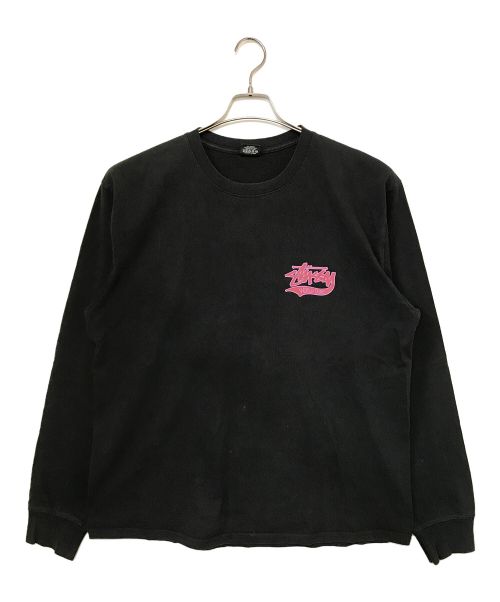 stussy（ステューシー）stussy (ステューシー) WORLD TRIBE L/S TEE ブラック サイズ:Ⅼの古着・服飾アイテム