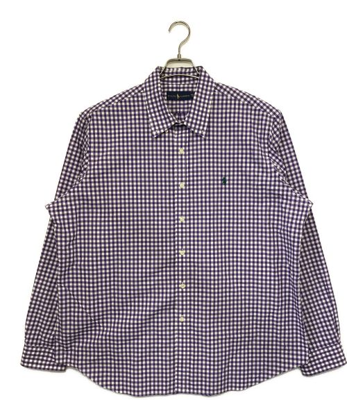 RALPH LAUREN（ラルフローレン）RALPH LAUREN (ラルフローレン) ギンガムチェックシャツ パープル サイズ:XXLの古着・服飾アイテム