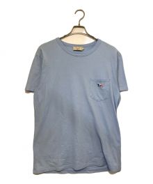 maison kitsune（メゾンキツネ）の古着「ポケットカットソー」｜スカイブルー