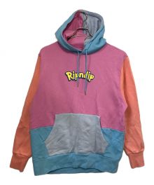 RIPNDIP（リップンディップ）の古着「プルオーバーパーカー」｜ブルー×ピンク