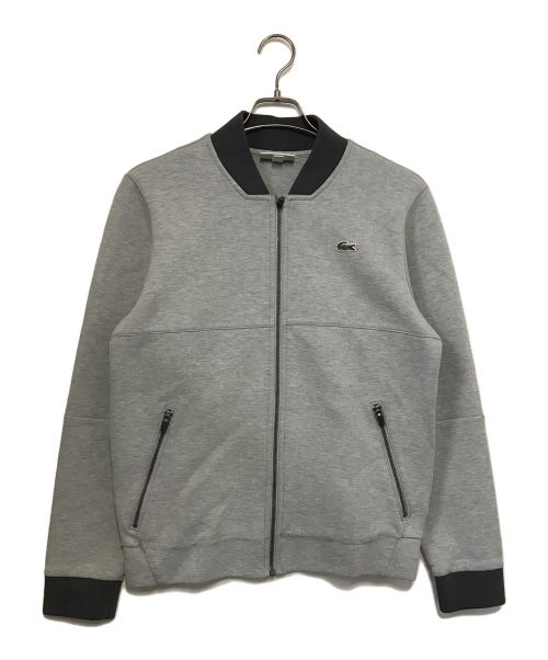 LACOSTE SPORT（ラコステスポーツ）LACOSTE SPORT (ラコステスポーツ) バナナネックスウェットブルゾン グレー サイズ:Sの古着・服飾アイテム